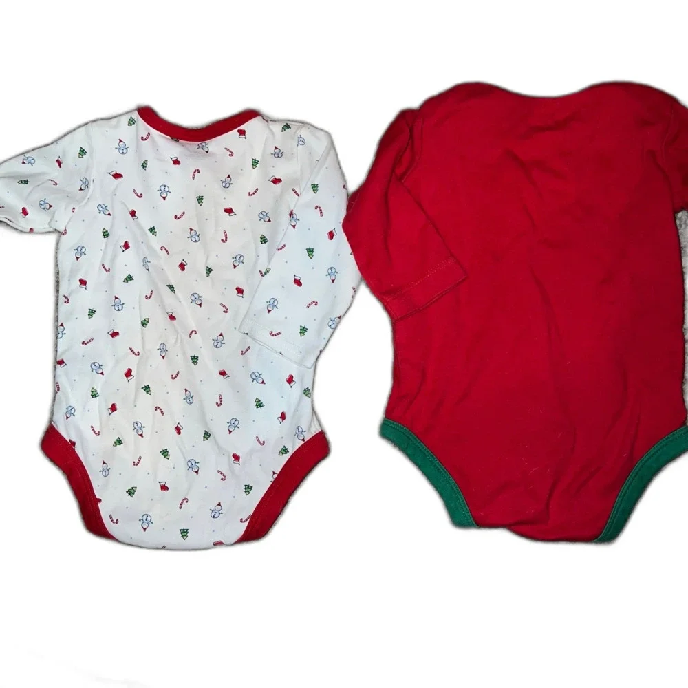 Carters Christmas Long Sleeve Shirts 6 Months